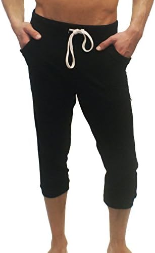 Qflex Warrior Yoga Pants for Men (Black) - Medium