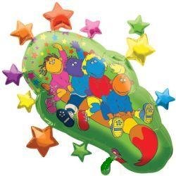 Childrens Toyshop  Third Party New : Tweenies Paintbrush Super Shape Helium Foil Balloon