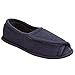Women's Navy Blue Comfort Terry Cloth Rubber Sole Slippers