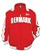 Denmark Track Jacket, 2008 Summer Olympics, Danish World Cup Soccer Track Jacket, Large, Red (as pictured)