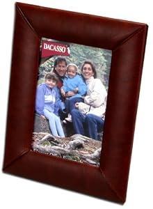 Mocha Leather 4 x 6 Picture Frame