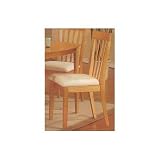 Product details for Set of 2 Maple Finish Modern Wood Dining Chair/Chairs with Cushion Seats