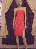 Armani - $2495 New GIORGIO ARMANI Red Silk Bustier Dress 6 / 40