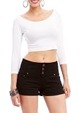 2B 3/4 Sleeve Crop Top 41Rp5kRPAWL. SL160 2B 3/4 Sleeve Crop Top