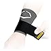 EvoShield Compression Wrist Sleeve with Performance Elastic Strap (Grey, Small)