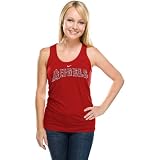 Los Angeles Angels of Anaheim Women's Red Bling Tank Top