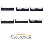 6 PK Compatible Panasonic KX-P190 Printer Ribbons, Works for KX-P190, KX-P3196