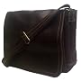 David King & Co Small Distressed Leather Laptop Messenger