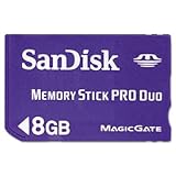 Sandisksdimspd8192a11 Memory Stick Pro Duo 8gb Capture And Store High Resol ....