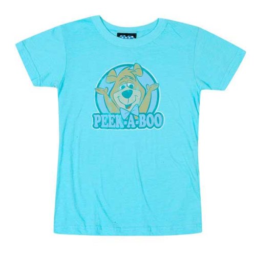 Yogi Bear - Boo Boo Peek A Boo Ladies Fitted Cartoon T-Shirt