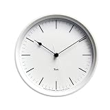 Lemnos RIKI STEEL CLOCK 電波時計 ホワイト WR08-24 WH steel