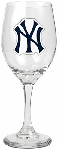 MLB New York Yankees Sports Team Logo Wine Drink Glass