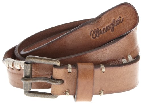 Wrangler Slim Stitched Women’s Belt Tan Small