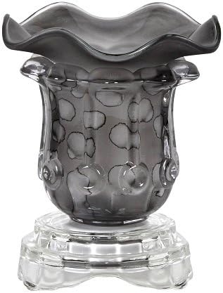 Black Electric Glass Fragrance Scented Oil Diffuser (Burner / Warmer / Lamp) with Dimmer Switch -