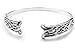 Sterling Silver Torq Celtic Knot Cuff Bangle Bracelet