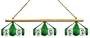 Imperial Boston Celtics Licensed Three Shade Stained Glass Billiard Table Lamp