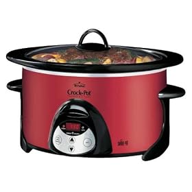 6.5 QT OVAL COUNTDOWN RED SLOW COOKE by Rival