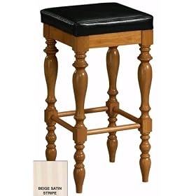 Click here to buy Barton Bar Stool Beige Satin Stp Oak by Home Decorators Collection.