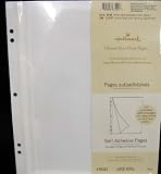 Hallmark Scrapbook Pages AR 6555 Self - Adhesive Pages For Large 3-Ring and Post Bound Albums