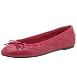 Scoop Women's Quilted Patent Ballet Flat,Hot Pink,10 M