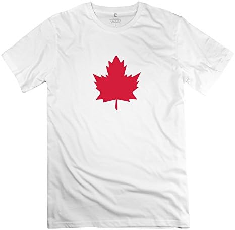 ZYA6W Men Leaf O Neck Vintage T Shirt White XS