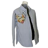 Hot Mama Ink One Lucky Mother Maternity Button Down