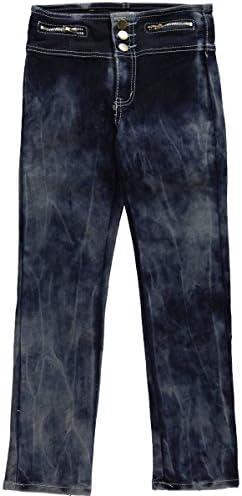 Thrill Big Girls' "Zipsy" High-Waisted Skinny Jeans - indigo wash, 12