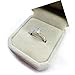 maikun Womens 18k White Gold Rings Platinum-Plated Sparkling Cubic-Zirconia Wedding Engagement Valentine's Day Gift