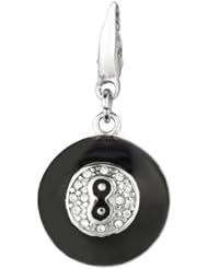 Sterling silver and Enamel 8 BALL (Charm)