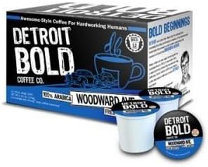 Woodward Avenue Coffee - Single Serve Cups - 12 Count - 100% Arabica - Detroit Bold Coffee