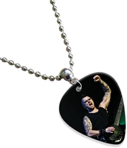 Bullet For My Valentine Guitar Pick Plectrum Chain Playable Necklace Live Performance A