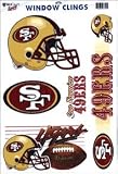 Set of (5) Team Window Clings: San Francisco 49ers