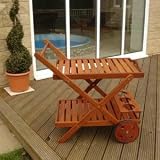 Hardwood Cocktail Drinks Trolley