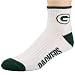Search : Green Bay Packers White-Green Quarter Socks