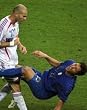 2006 Italy and France 8x10 Photograph World Cup Champion Zinedine Zidane Headbutting Marco Materazzi
