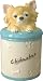 CHIHUAHUA (LONG HAIR) - DOG TREAT JAR, SS-D-CJ001