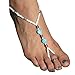 Susenstone®Turquoise Beads Beaded stretch Barefoot Sandal Foot Jewelry Anklet Chain