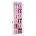 Whitmor Over-the-Door 24 Pocket Shoe Organizer Pink