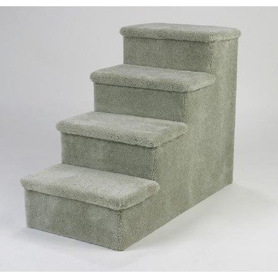 Heavy Duty Pet Stairs - Four Step Color: Tan, Hinged Steps: None, Wheels and Handle: No