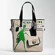 Coach Bonnie Graphic Girly Canvas Bag Tote 13390 Natural Coach Bonnie Graphic Girly Canvas Bag Tote 13390 Natural