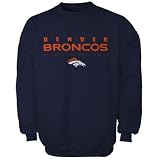 Denver Broncos Navy Blue Critical Victory Crew Sweatshirt