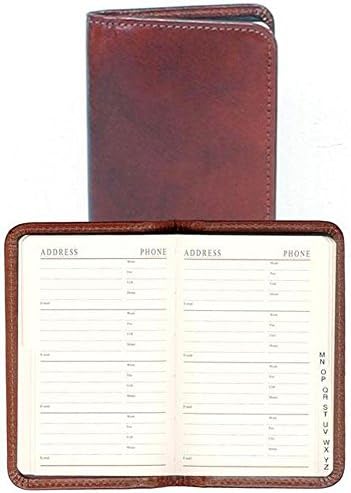 Scully Leather Personal Telephone / AddrEssential Book Red
