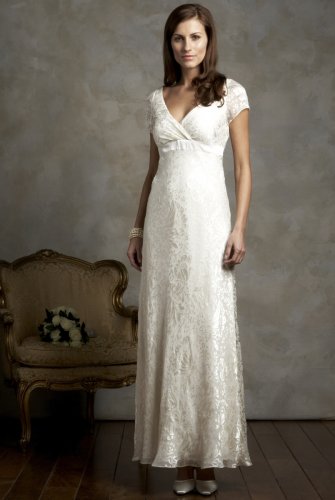 Autograph Occasions Long Silk Devor&eacute; Dress clothing
