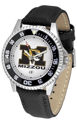 Missouri Tigers Suntime Competitor Poly/Leather Band Watch - NCAA College Athletics