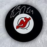 Travis Zajac New Jersey Devils Autographed/Hand Signed Hockey Puck