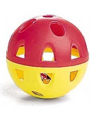 Detail image Ethical Jumbo Neon Ball with Bell Cat Toy, 2-1/2-Inch