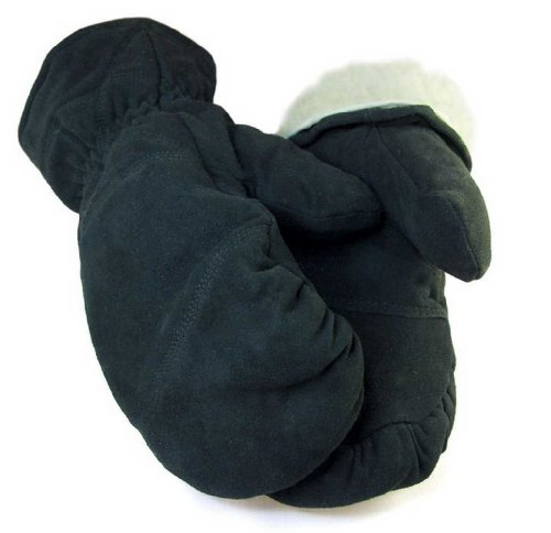 Northstar Mens Deerskin Buttersoft Mit Black Removable Liner 4