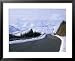 Road to Glenelg with Winter Snow, Old Military Road Improved by Telford in 1809, Highland Region Scenic Framed Art Poster Print by Pearl Bucknall, 31x25