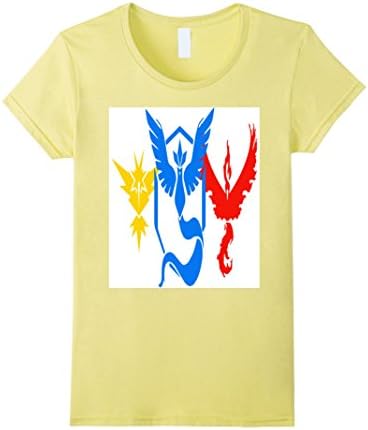 Women's Pokemon GO Team Valor vs Team Mystic Vs Team Instinct Large Lemon