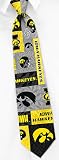 Iowa Collage by NCAA gray silk ties